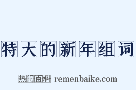 特大的新年组词是什么意思的图片